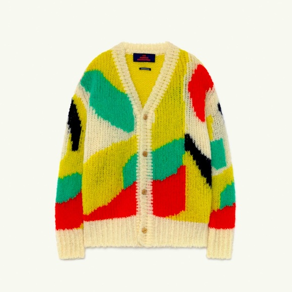 The Animal Observatory Multicolor Arty Racoon Cardigan kids 8 - Picture 2 of 3
